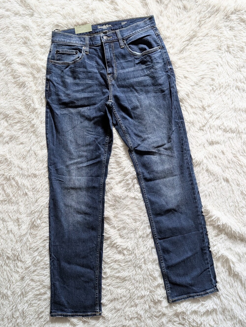NWT Goodfellow & Co Blue Denim Straight Leg Flex Men's Jeans Size 30x32 - Picture 2 of 15